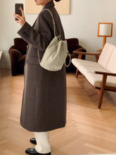 將圖片載入圖庫檢視器 MARHEN.J Leanna 米色抽繩尼龍後背包