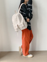 將圖片載入圖庫檢視器 MARHEN.J Mark Large 米白色簡約後背包