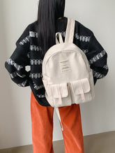 將圖片載入圖庫檢視器 MARHEN.J Mark Large 米白色簡約後背包