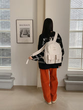 將圖片載入圖庫檢視器 MARHEN.J Mark Large 米白色簡約後背包