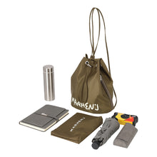 將圖片載入圖庫檢視器 MARHEN.J Leanna 黑色抽繩尼龍後背包