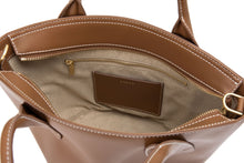 將圖片載入圖庫檢視器 LOEKA Marqueta M 優雅牛皮棕色水桶包