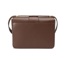 將圖片載入圖庫檢視器 LOEKA Objet M 優雅牛皮深棕色方形包