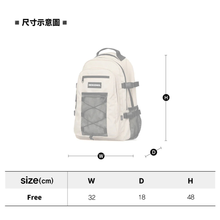 將圖片載入圖庫檢視器 NEIKIDNIS Mesh String 反光抽繩多功能後背包 淺褐色