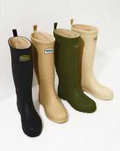 將圖片載入圖庫檢視器 23.65 Rain Boots 長筒橄欖綠雨靴
