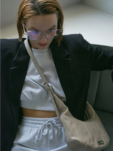 將圖片載入圖庫檢視器 SQUARELINE Clam 斜背/肩背兩用包 米白色