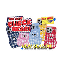 將圖片載入圖庫檢視器 SECOND UNIQUE NAME 黃色格紋小熊手機殼