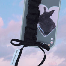 將圖片載入圖庫檢視器 SECOND UNIQUE NAME 黑兔蕾絲綁帶霧面柔軟保護殼 (Flexi Case)