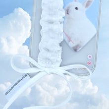 將圖片載入圖庫檢視器 SECOND UNIQUE NAME 白兔蕾絲綁帶透明保護殼(Clear Case)