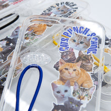 將圖片載入圖庫檢視器 SECOND UNIQUE NAME 貓貓藍色彈力指套手機殼