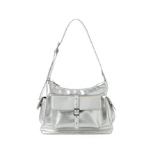 將圖片載入圖庫檢視器 SQUARELINE Levi 斜背/肩背兩用包 銀色