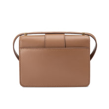 將圖片載入圖庫檢視器 LOEKA Objet S 優雅牛皮焦糖棕方形小包