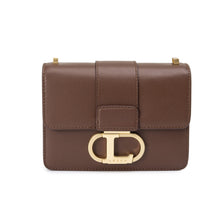 將圖片載入圖庫檢視器 LOEKA Objet S 優雅牛皮深棕色方形小包