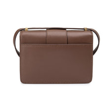 將圖片載入圖庫檢視器 LOEKA Objet S 優雅牛皮深棕色方形小包