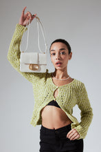 將圖片載入圖庫檢視器 LOEKA Objet S 優雅牛皮香草白方形小包