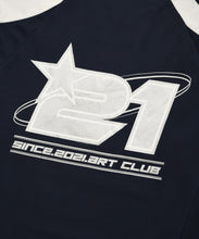 將圖片載入圖庫檢視器 FALLETT Sports Club 運動風藍白撞色長袖上衣 (NMIXX Haewon同款)