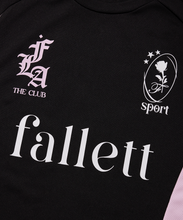 將圖片載入圖庫檢視器 FALLETT Sport Club 足球黑粉撞色短袖T恤
