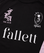 將圖片載入圖庫檢視器 FALLETT Sport Club 足球黑粉撞色短袖T恤