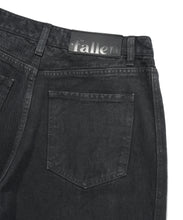 將圖片載入圖庫檢視器 FALLETT Pigment Curved 黑色壓線長褲