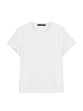將圖片載入圖庫檢視器 EMKM Supima 卷領白色T恤