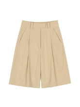 將圖片載入圖庫檢視器 EMKM Bermuda 駝色正裝短褲