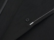 將圖片載入圖庫檢視器 EMKM 不對稱V領黑色縫線夾克