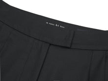 將圖片載入圖庫檢視器 EMKM Tucking 黑色打褶寬褲