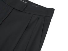 將圖片載入圖庫檢視器 EMKM Tucking 黑色打褶寬褲