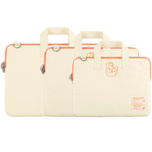 將圖片載入圖庫檢視器 MUZIK TIGER 尼龍米白色手提筆電/平板包