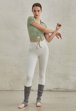 將圖片載入圖庫檢視器 CONCHWEAR V領抽繩短袖上衣 5色