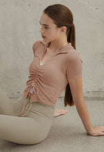 將圖片載入圖庫檢視器 CONCHWEAR V領抽繩短袖上衣 5色