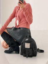 將圖片載入圖庫檢視器 MARHEN.J Mark 黑色簡約後背包