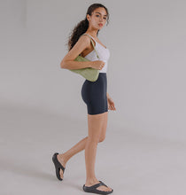 將圖片載入圖庫檢視器 CONCHWEAR 舒適3分黑色緊身運動褲