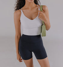 將圖片載入圖庫檢視器 CONCHWEAR 舒適3分黑色緊身運動褲