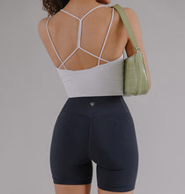 將圖片載入圖庫檢視器 CONCHWEAR 舒適3分黑色緊身運動褲