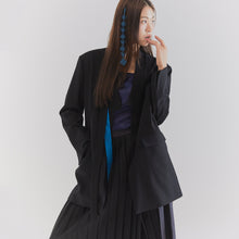 將圖片載入圖庫檢視器 CCOMAQUE BY DOLSILNAI 黑色休閒夾克