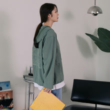 將圖片載入圖庫檢視器 CCOMAQUE BY DOLSILNAI 卡其色韓服連帽上衣/帽T