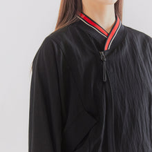 將圖片載入圖庫檢視器 CCOMAQUE BY DOLSILNAI 牡丹Logo黑色羅紋夾克