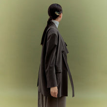 將圖片載入圖庫檢視器 CCOMAQUE BY DOLSILNAI 棕色休閒夾克