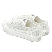 將圖片載入圖庫檢視器 BAKE-SOLE Tweed 天空藍帆布鞋