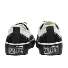 將圖片載入圖庫檢視器 BAKE-SOLE Tart 白底黑色帆布鞋