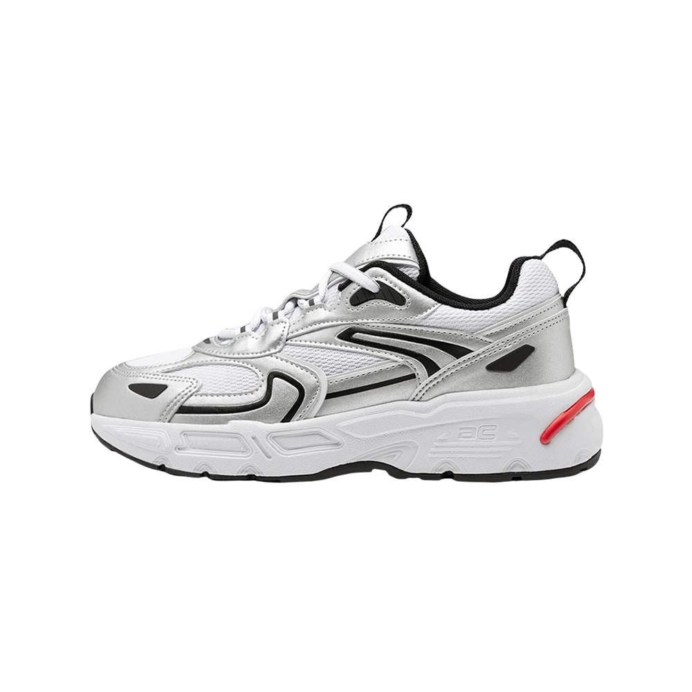 AKIII CLASSIC Titan 銀白色個性流線厚底運動鞋 (APINK 普美同款)