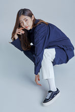 將圖片載入圖庫檢視器 ELLDU Underlay 黑色厚底帆布鞋