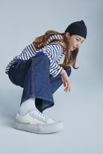 將圖片載入圖庫檢視器 ELLDU Underlay 米駝色厚底帆布鞋