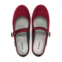 將圖片載入圖庫檢視器 VICTORIA 酒紅色瑪莉珍穆勒鞋