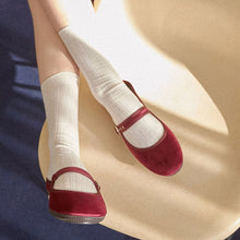 將圖片載入圖庫檢視器 VICTORIA 酒紅色瑪莉珍穆勒鞋