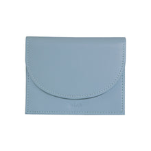 將圖片載入圖庫檢視器 D.LAB Nini 微笑真皮藍色卡夾零錢包