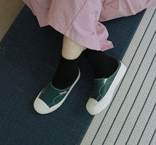 將圖片載入圖庫檢視器 POSE GANCH Master 綠色穆勒懶人帆布拖鞋