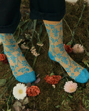 將圖片載入圖庫檢視器 I HATE MONDAY x Neul 金蔥滾邊襪_金色