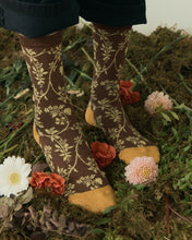 將圖片載入圖庫檢視器 I HATE MONDAY x Neul 金蔥滾邊襪_棕色